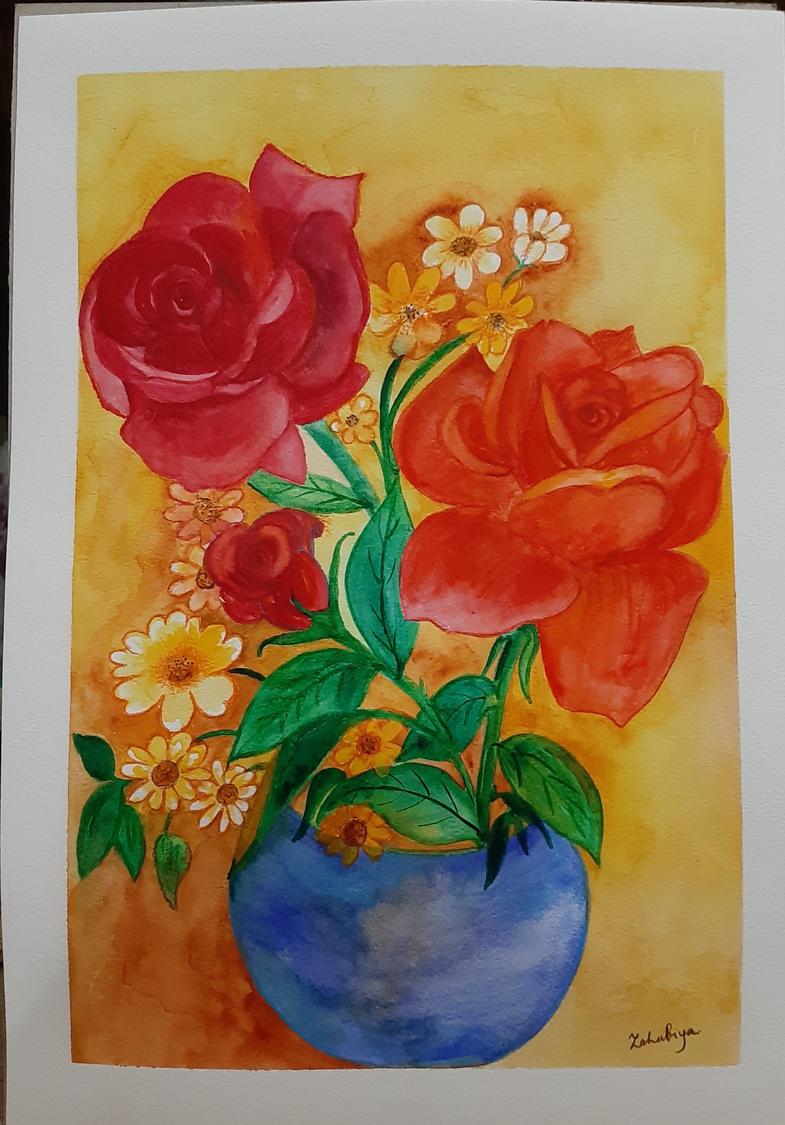 Rose's are red by Zahabiya Amiruddeen