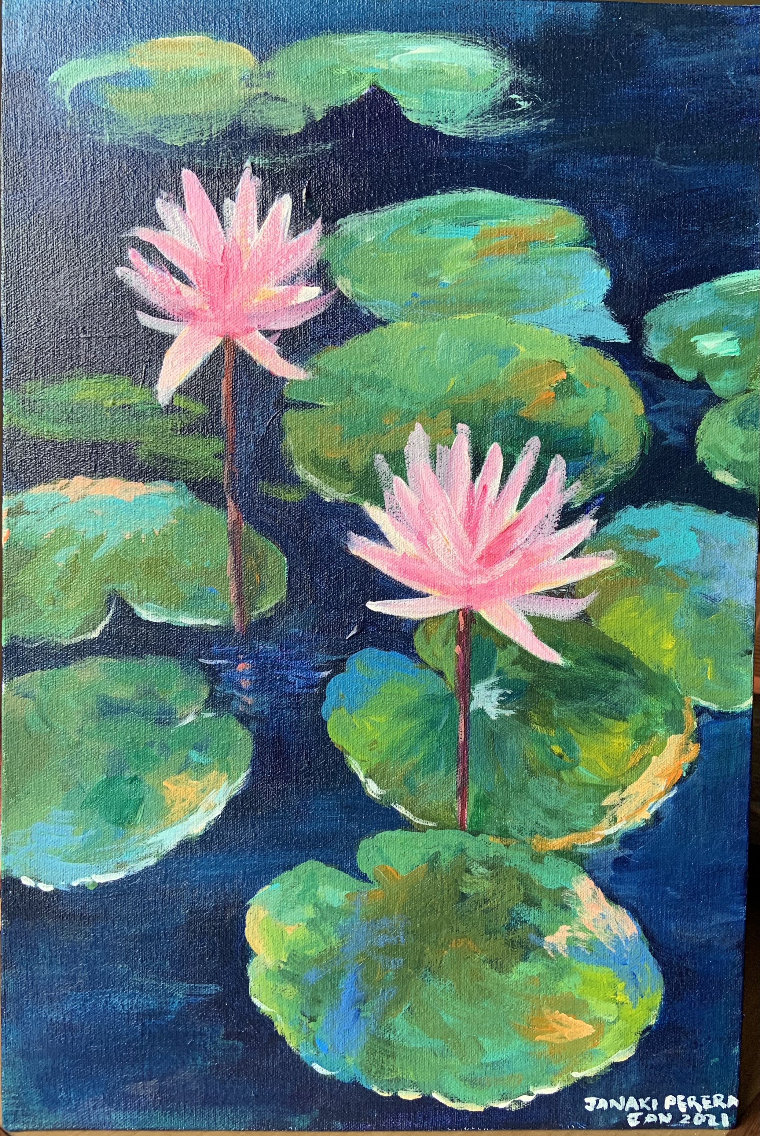 Lotuses, Sri Lanka by Janaki Perera