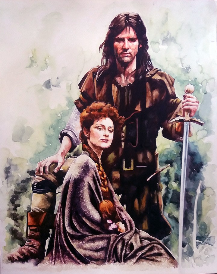 ROBIN HOOD WITH MARIAN by susantha rangana