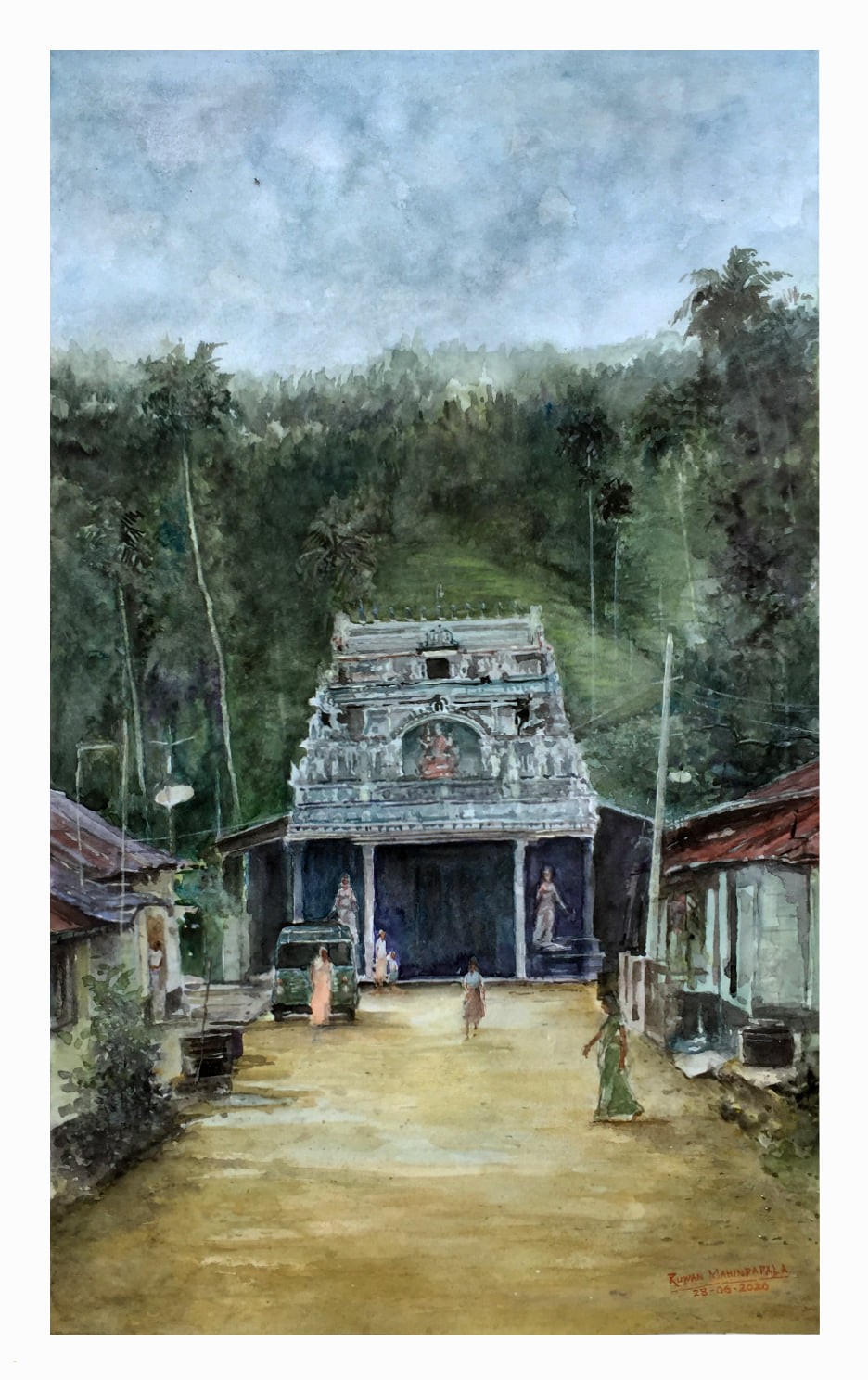 Hindu Temple in Koslanda, by RUWAN MAHINDAPALA