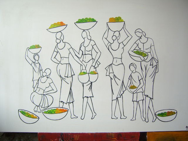 Fruit sellers by Gayathri Samaranayake