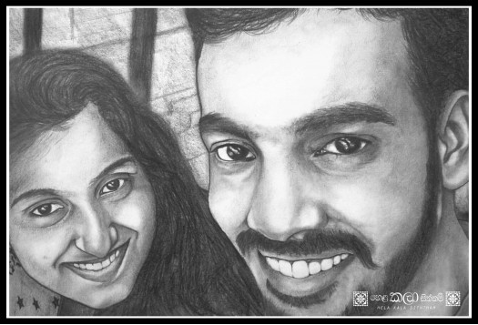 couple portraits by Hela Kala Siththam