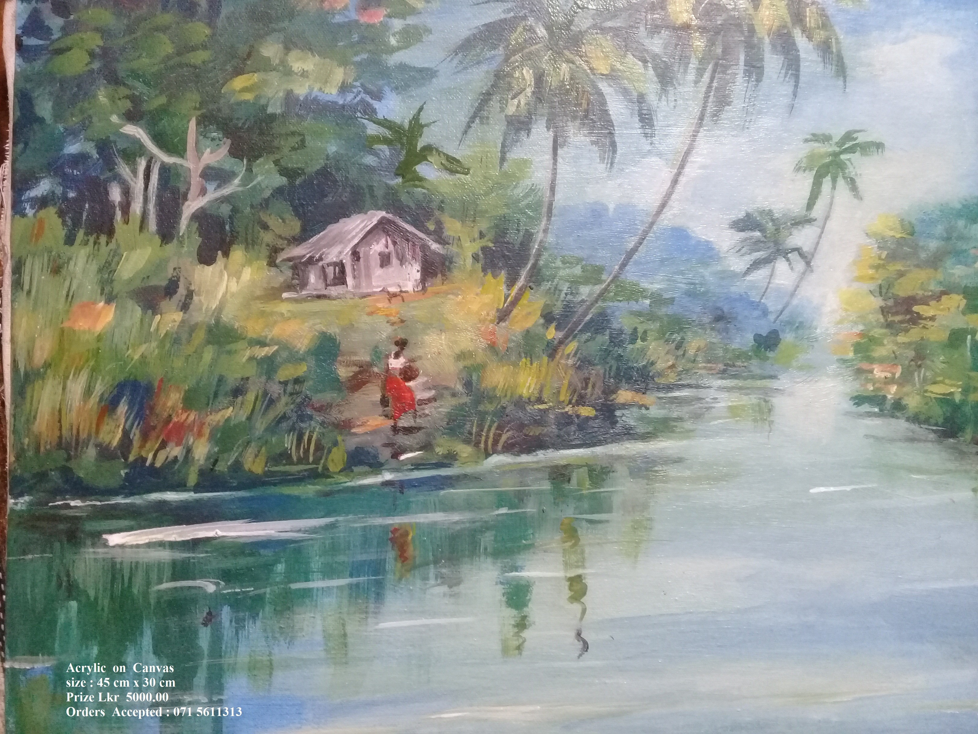 Ganga - Landscape by Wickramasinghe Arachchige Jayarathna