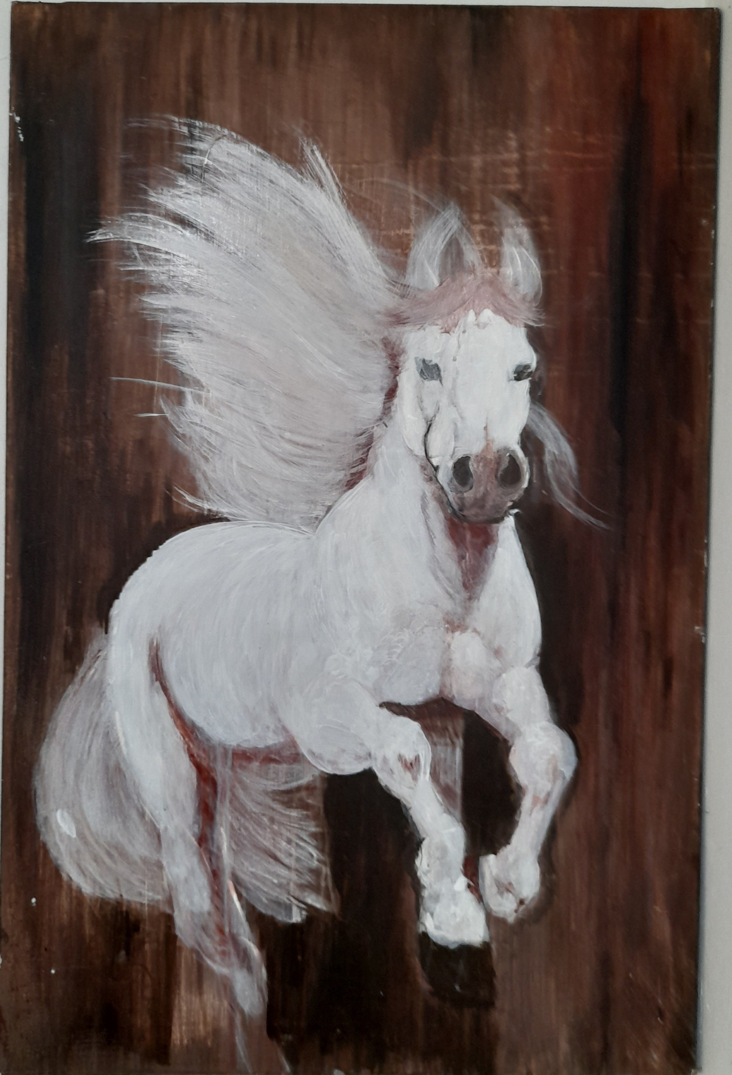 Horse painting by Chamath Thennakoon