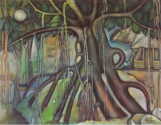 Hut under the Banyan Tree by Seevali Illangasinghe