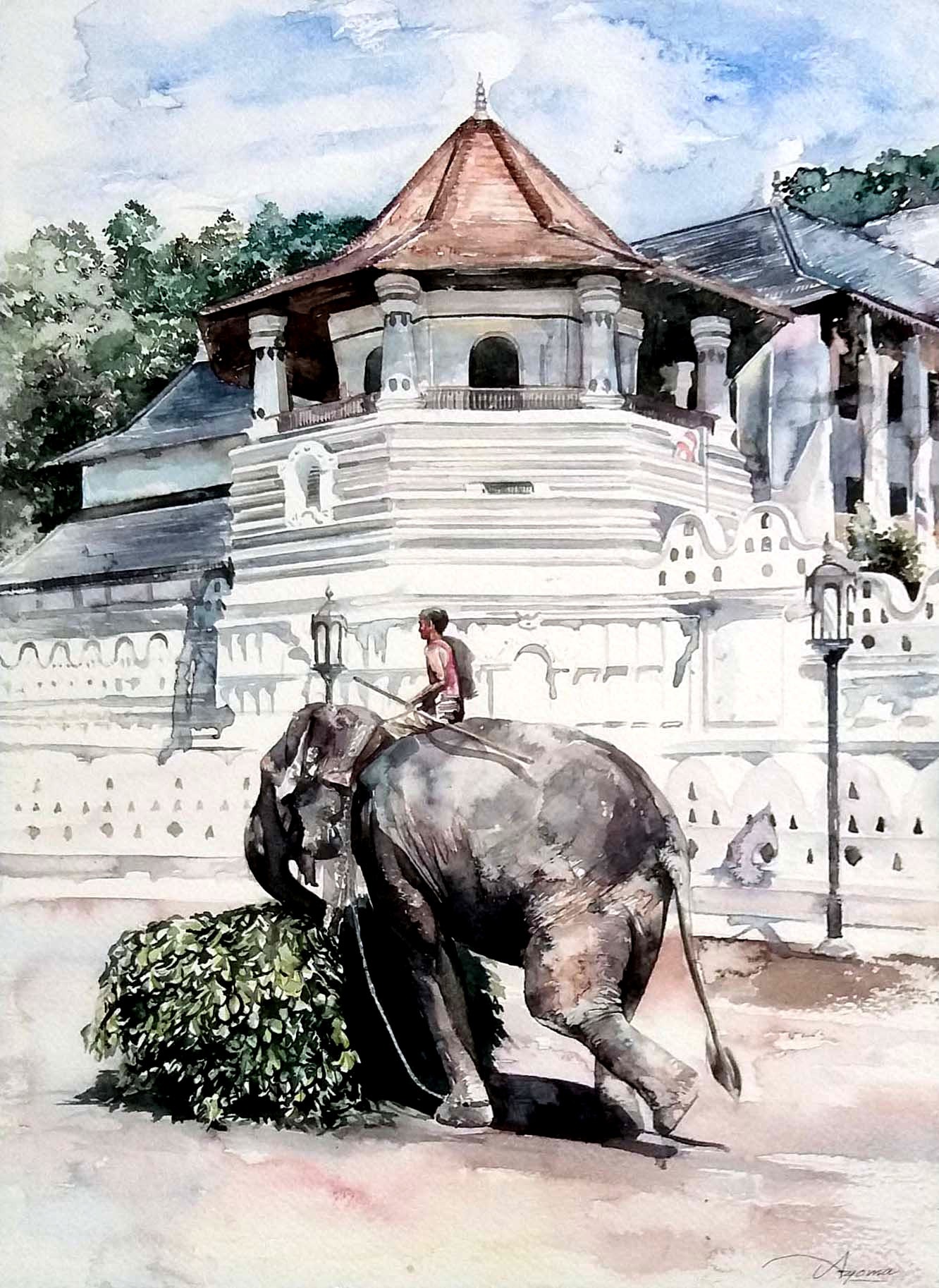 Kandy Palace of the Tooth by Ayoma Wijerathne