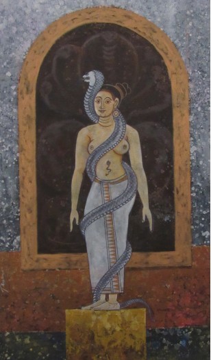 Lady with Cobra by Punsara D.G