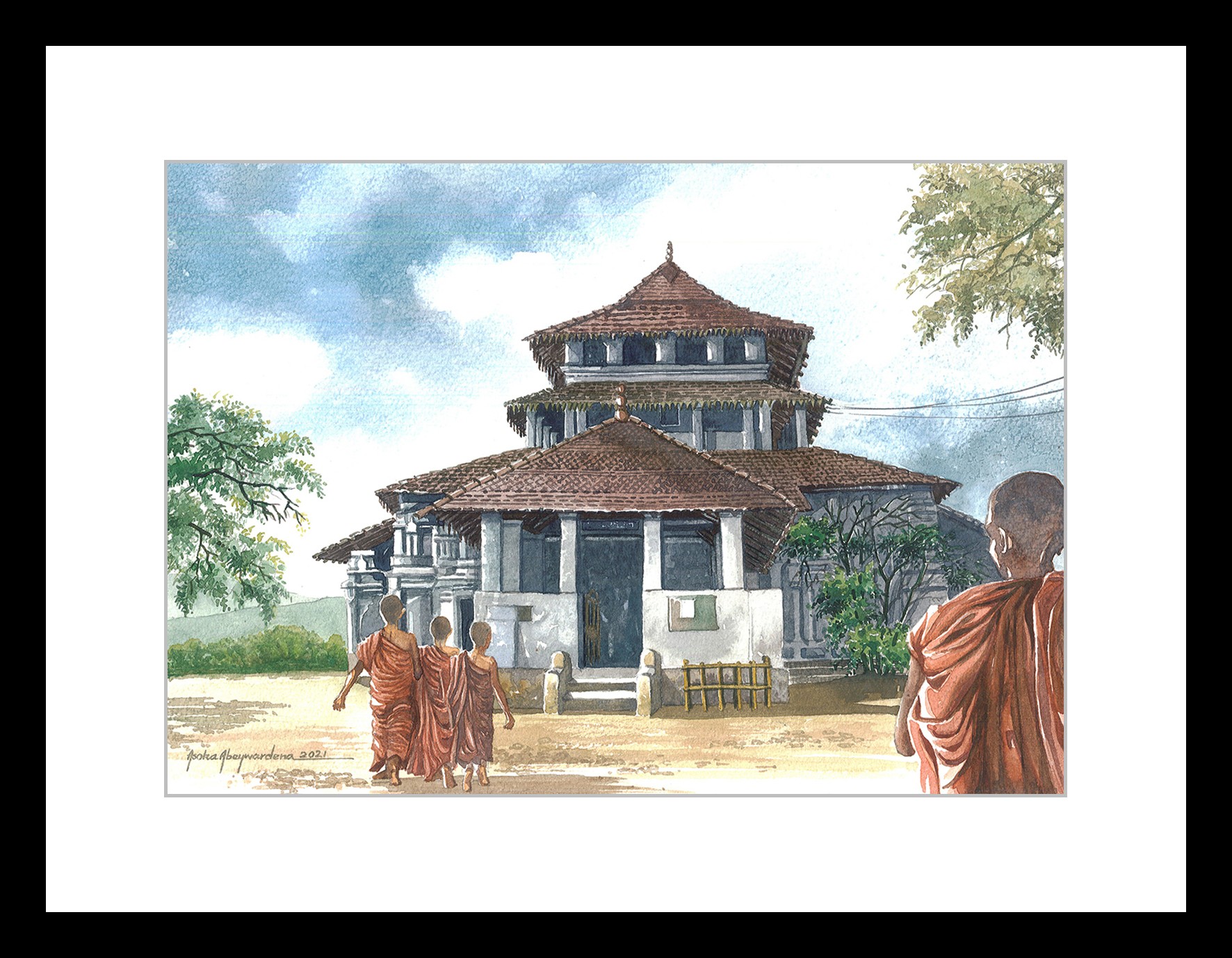 Lankathilaka Viharaya by ASOKA ABEYWARDENA
