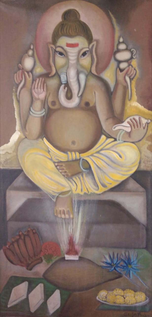 Lord Ganesh by Sujatha Illangasinghe