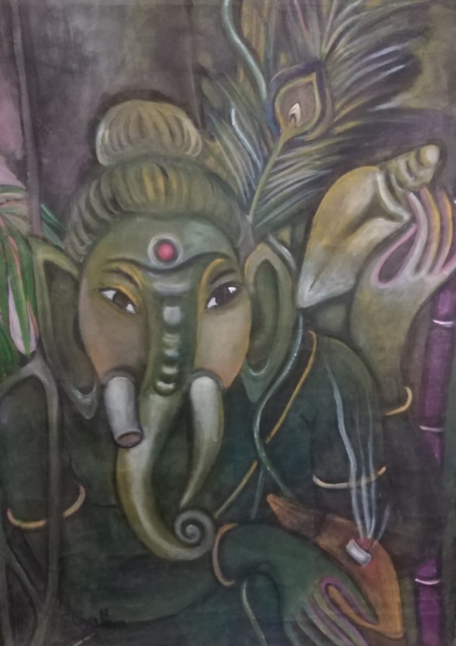 Lord Ganesha by Sujatha Illangasinghe
