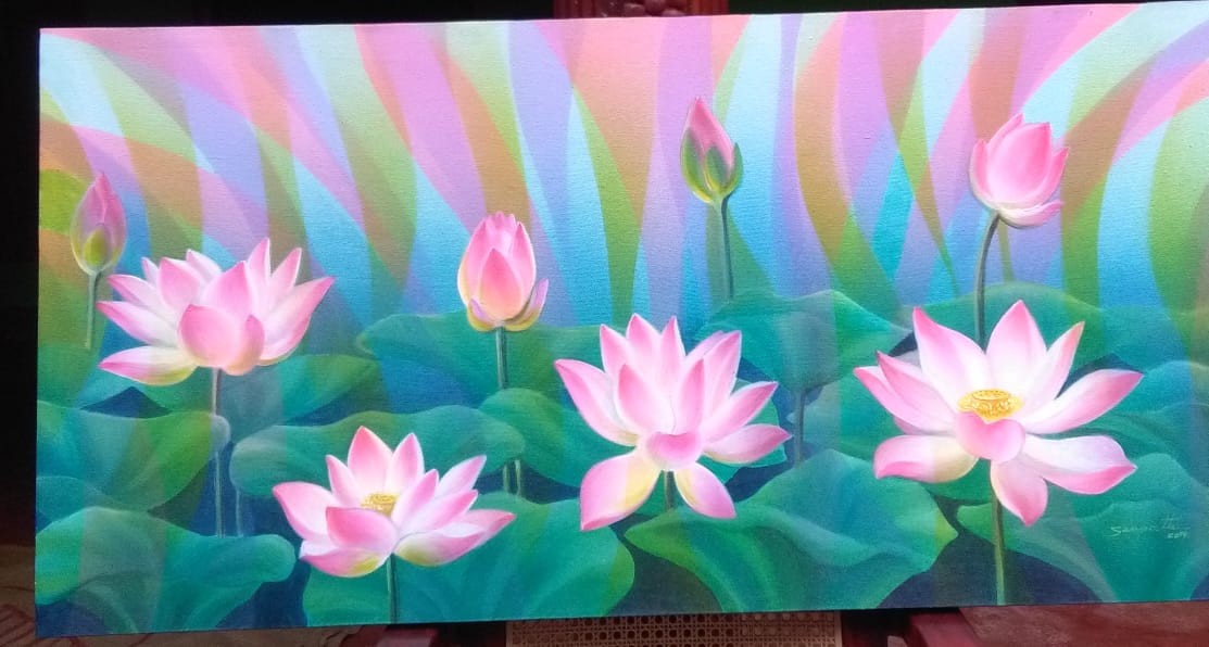 Lotus flower by Sampath Karunarathne