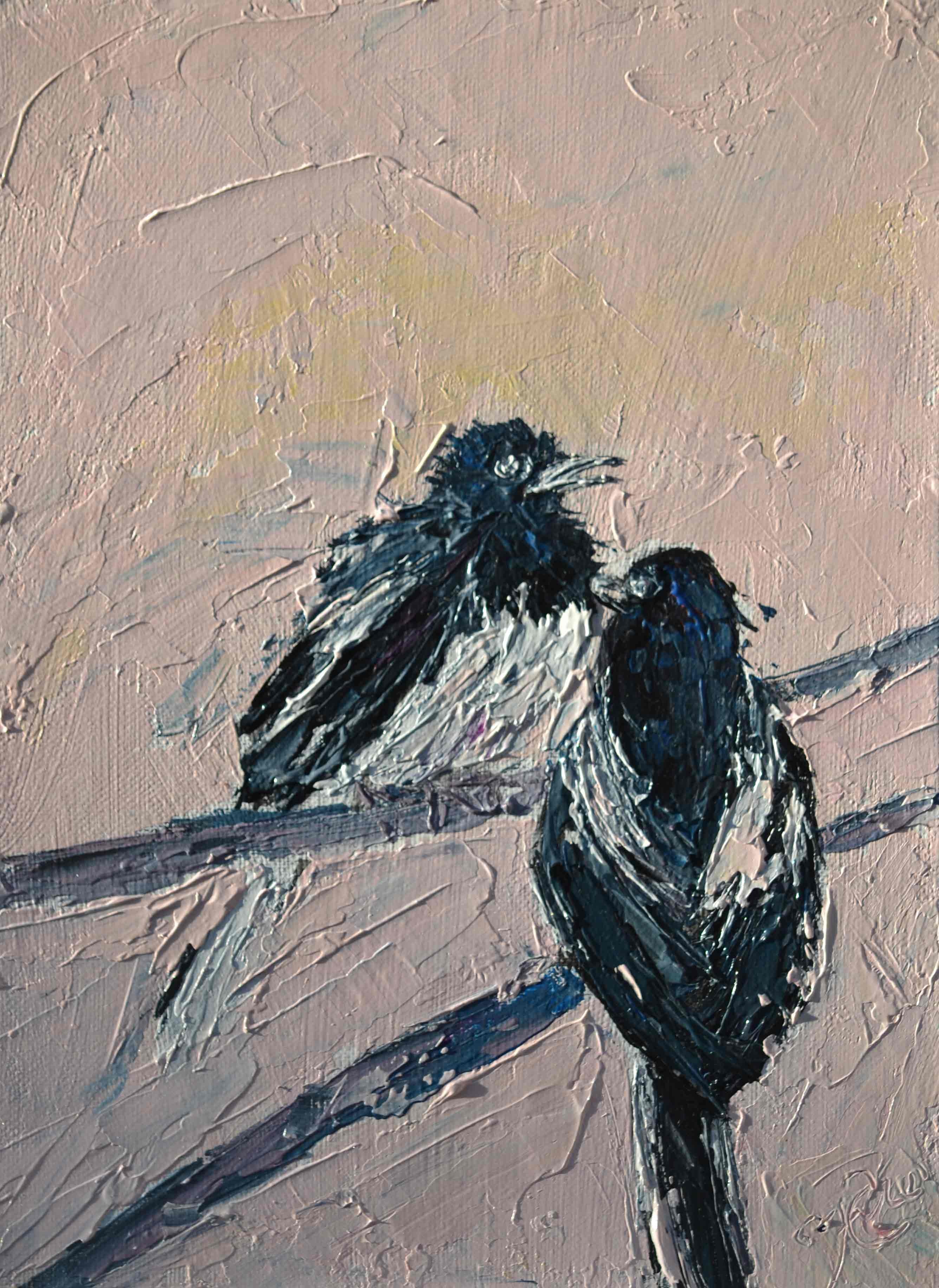 Magpies I by Neleisha Weerasinghe