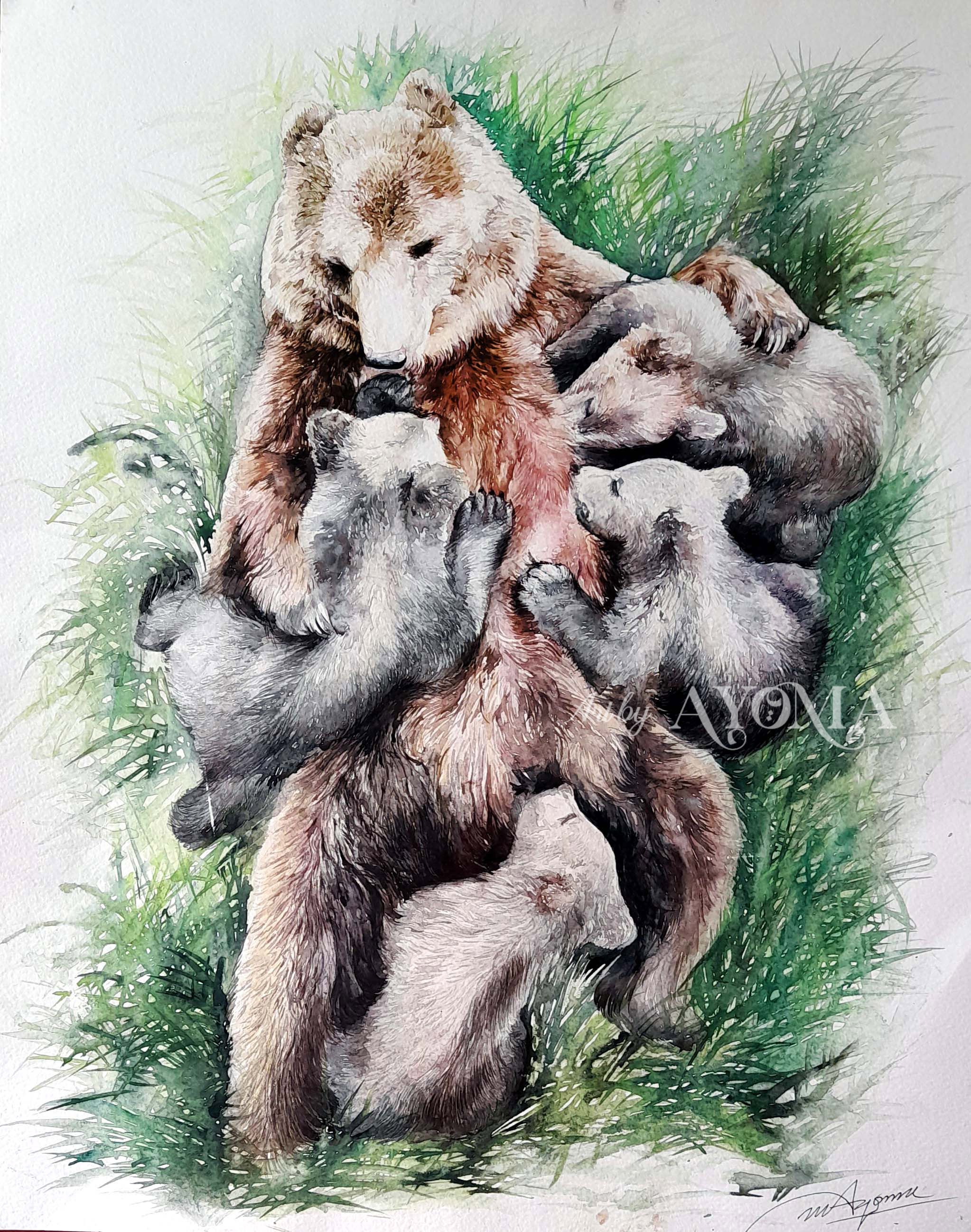 Mother Bear by Ayoma Wijerathne