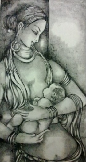 mother love by Vishaka Silver