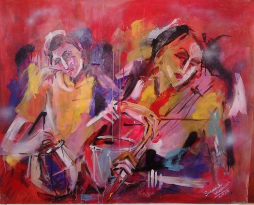 Musicians by Sudumenike Wijesooriya