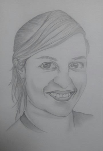 pencil portrait by Nadeesha Narangoda