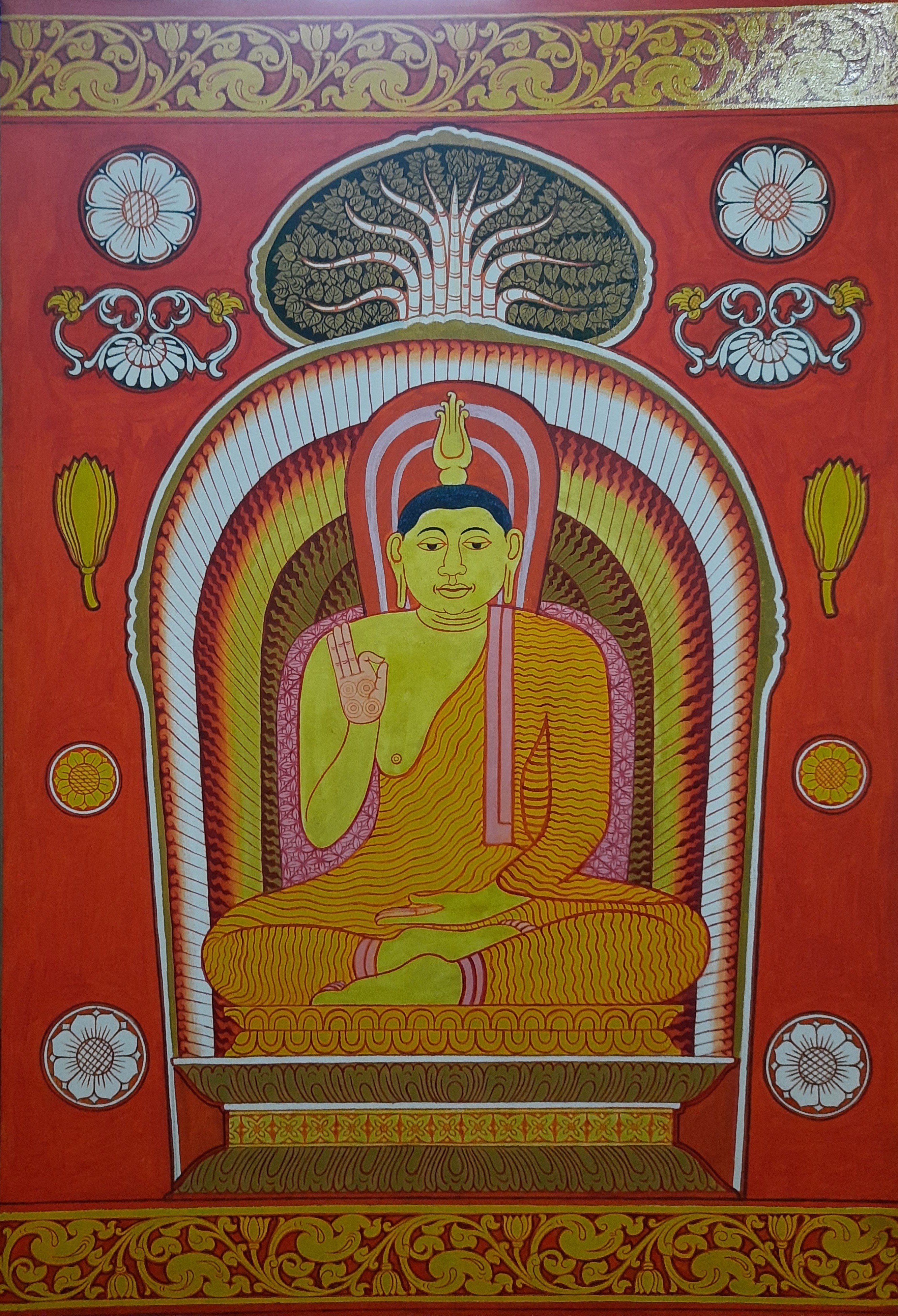 Traditional Buddha by Hemantha Bogahawaththa