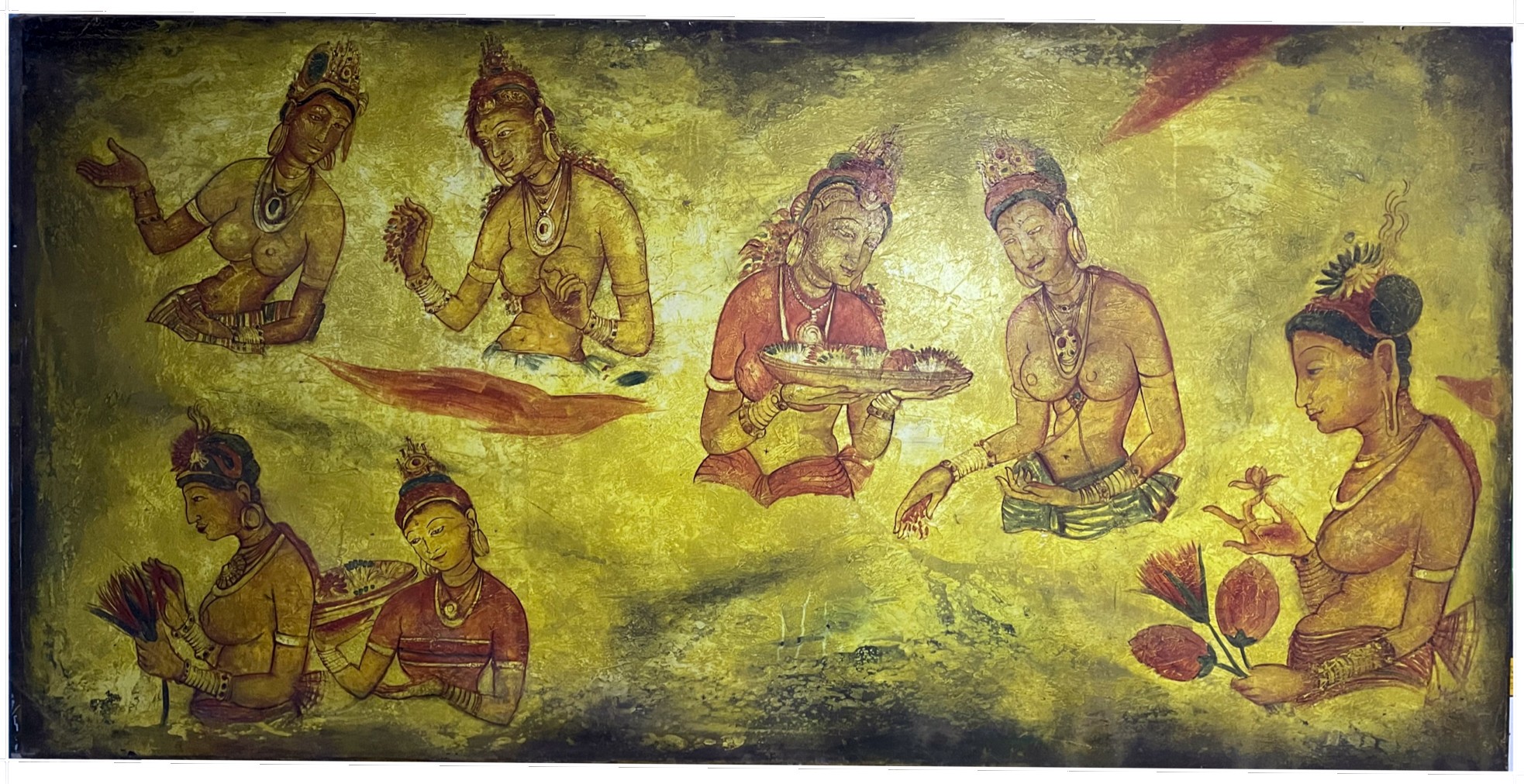 sigiriya frescoes by kasun milinda