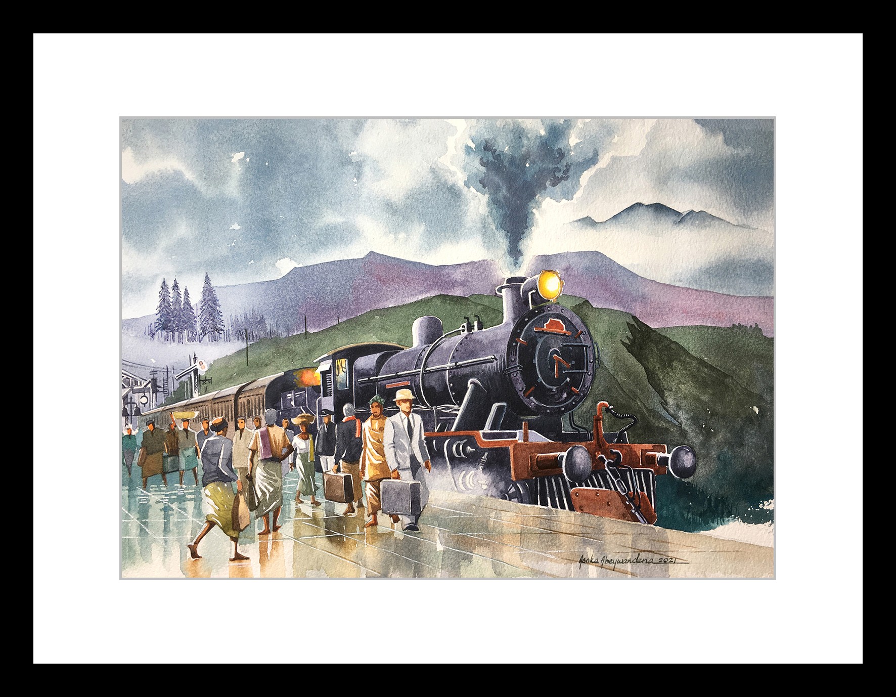 Steam Locomotive in early Ceylon by ASOKA ABEYWARDENA