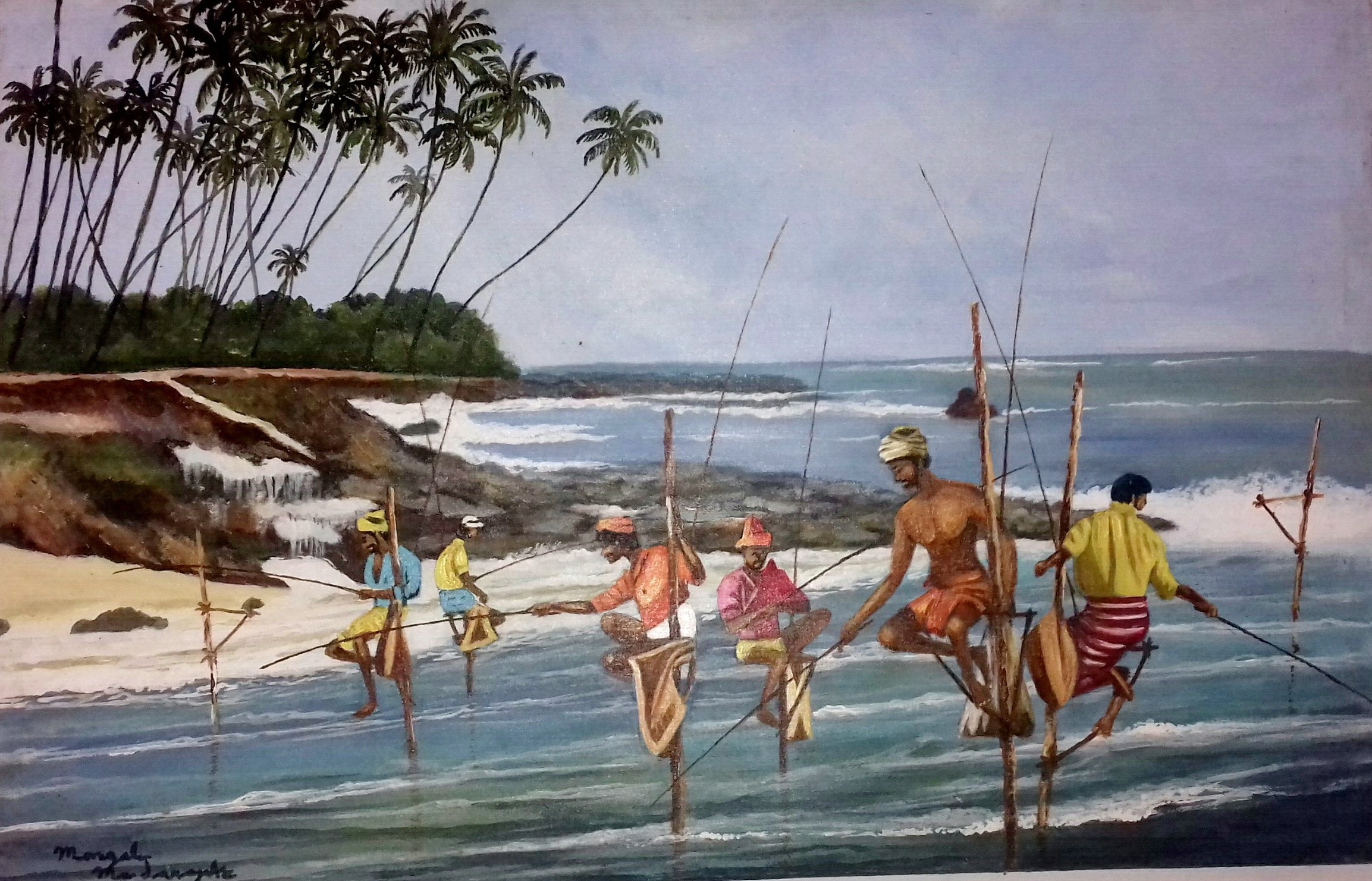 Still fishing by Mangala Madanayake