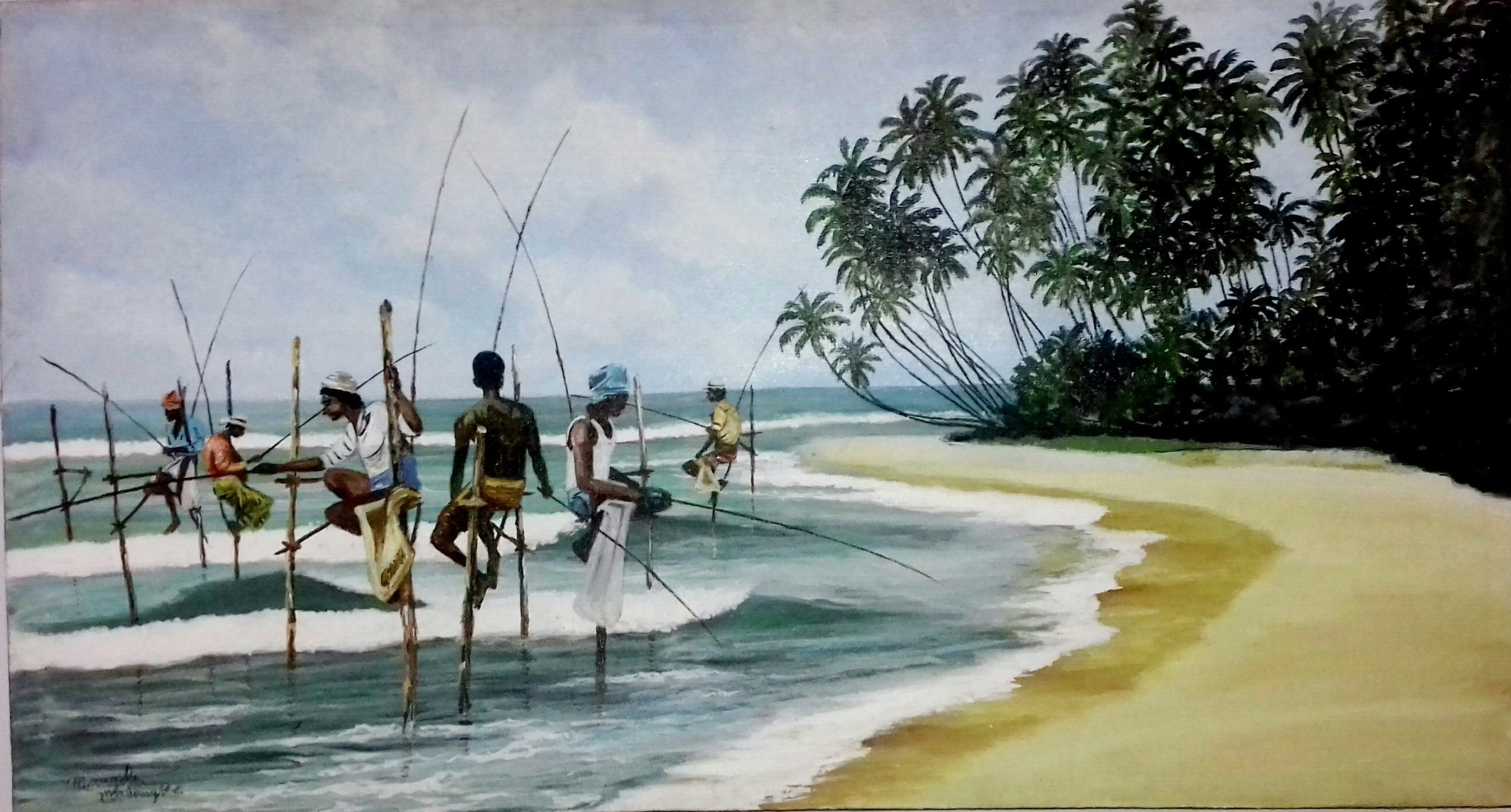 Still fishing by Mangala Madanayake
