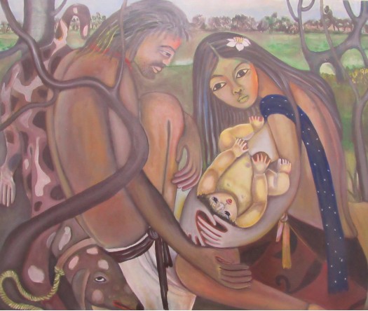 The Village Family by Seevali Illangasinghe
