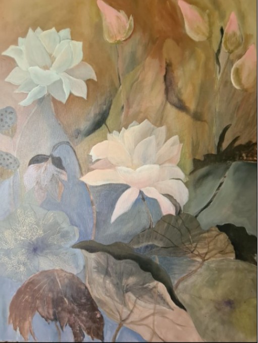 Water lilies by Jean wijesekera