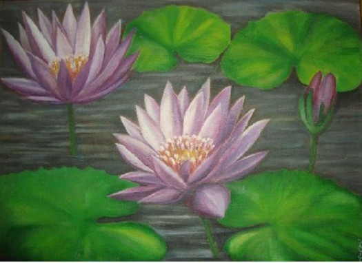 Water Lily by Nandasena Dalugama