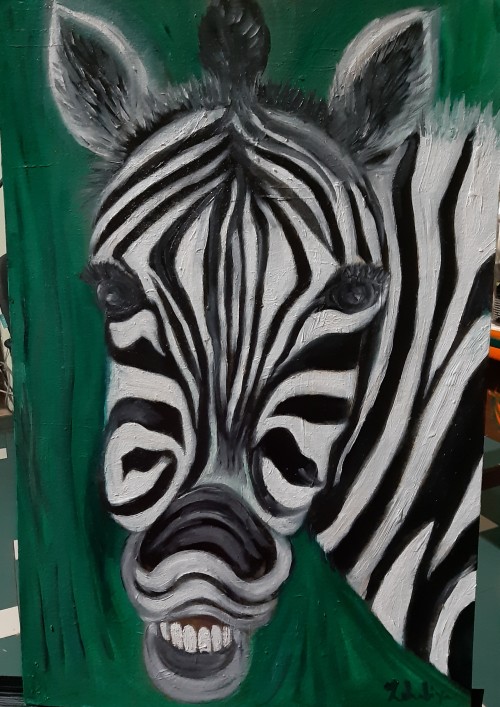 Zebra smile