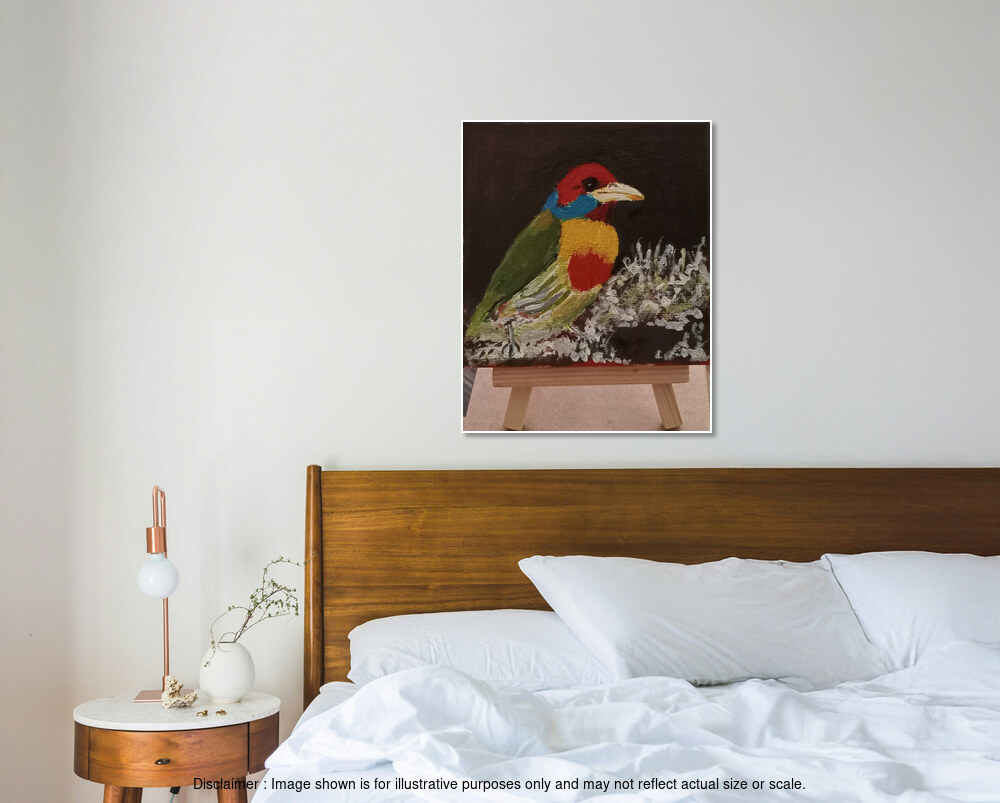 Bright, Colorful Bird - with Stand