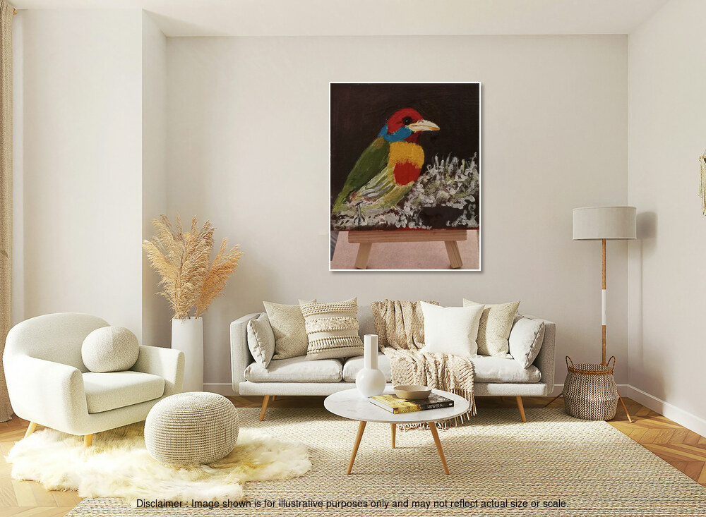 Bright, Colorful Bird - with Stand