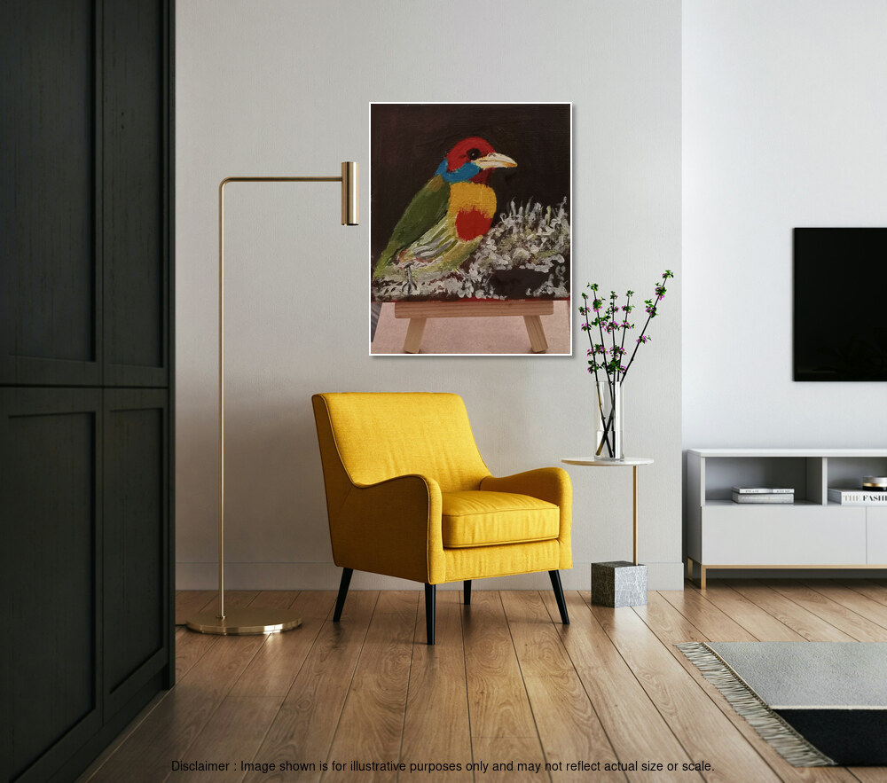 Bright, Colorful Bird - with Stand
