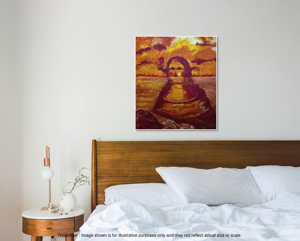 Abstract Painting - Mona Lisa in Sunset