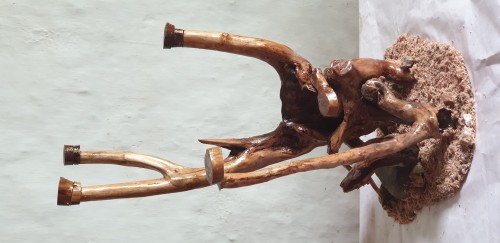 Wood Candle Stand