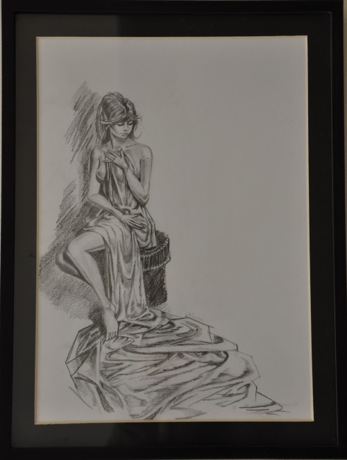 Semi Nude Woman