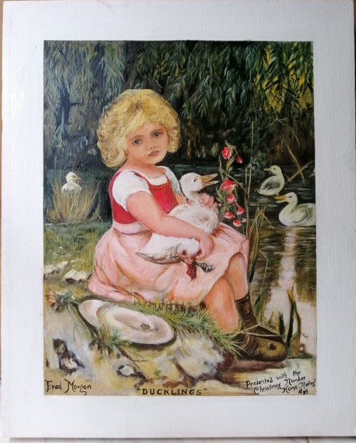 Recreation Of Duckling Painting