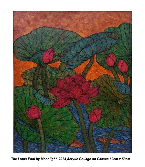 The Lotus Pool By Moonlight