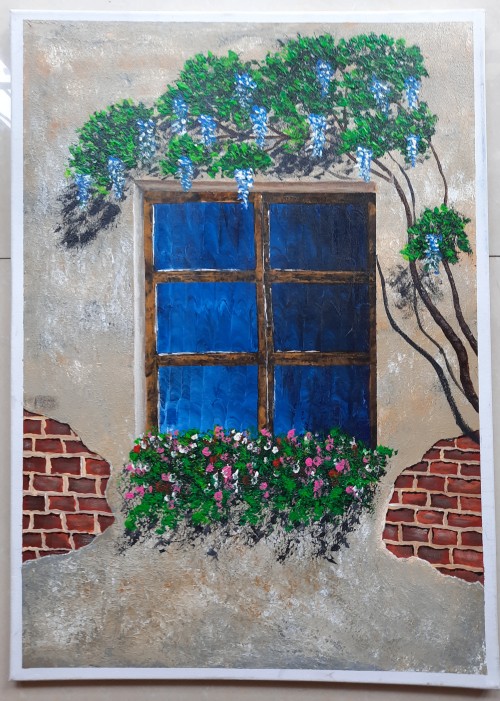 Antique Window Of An Abandoned H