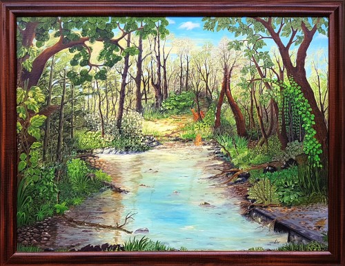 Deer At The Waterhole