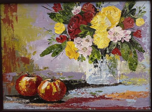 Two Apples On The Table
