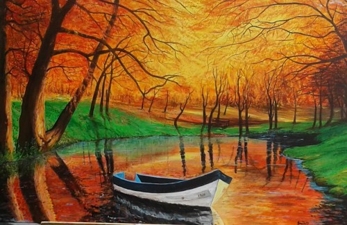 Boat By The Lake