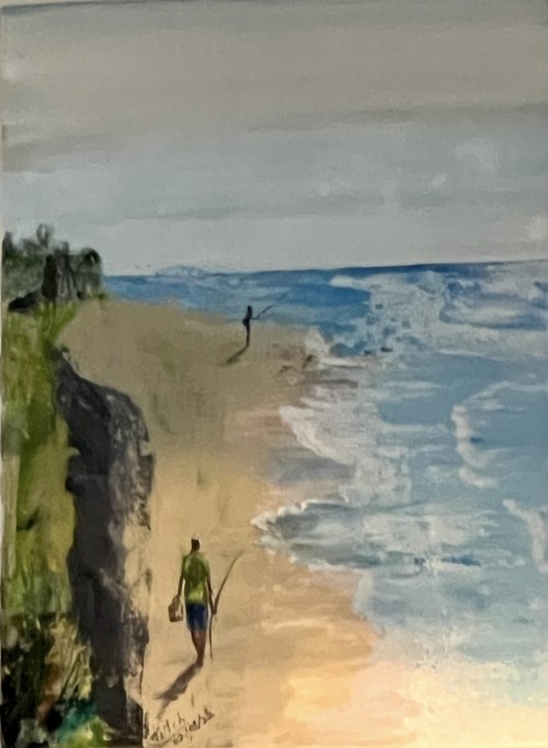 Fisherman On The Beach