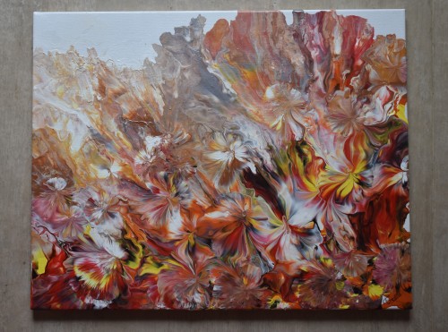 Garden With Floral Art