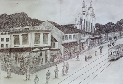 Pettha Main Street View (1800s)