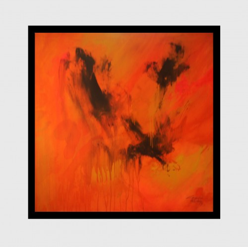 Abstract In Red