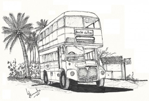 Routemaster Bus In Ceylon