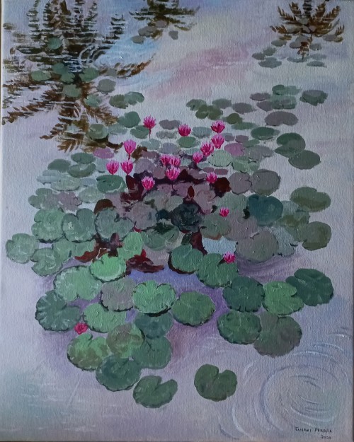 Waterlilies On A Gloomy Day