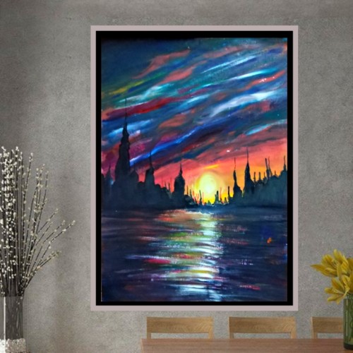 Sunset Art Painting