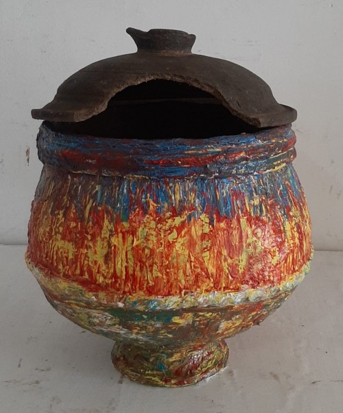 Abstract Painting Of Pottery