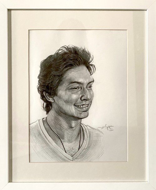 Portrait Of Kumar Sangakkara